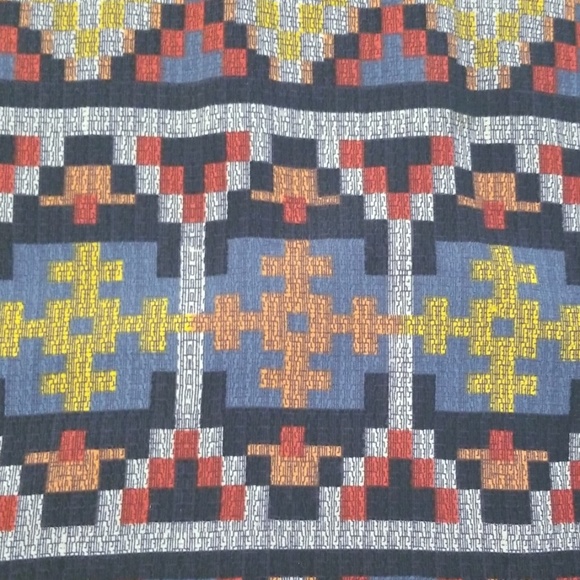 Pendleton Patterned Short Sleeve Maxi Dress Size 12 - Picture 3 of 8